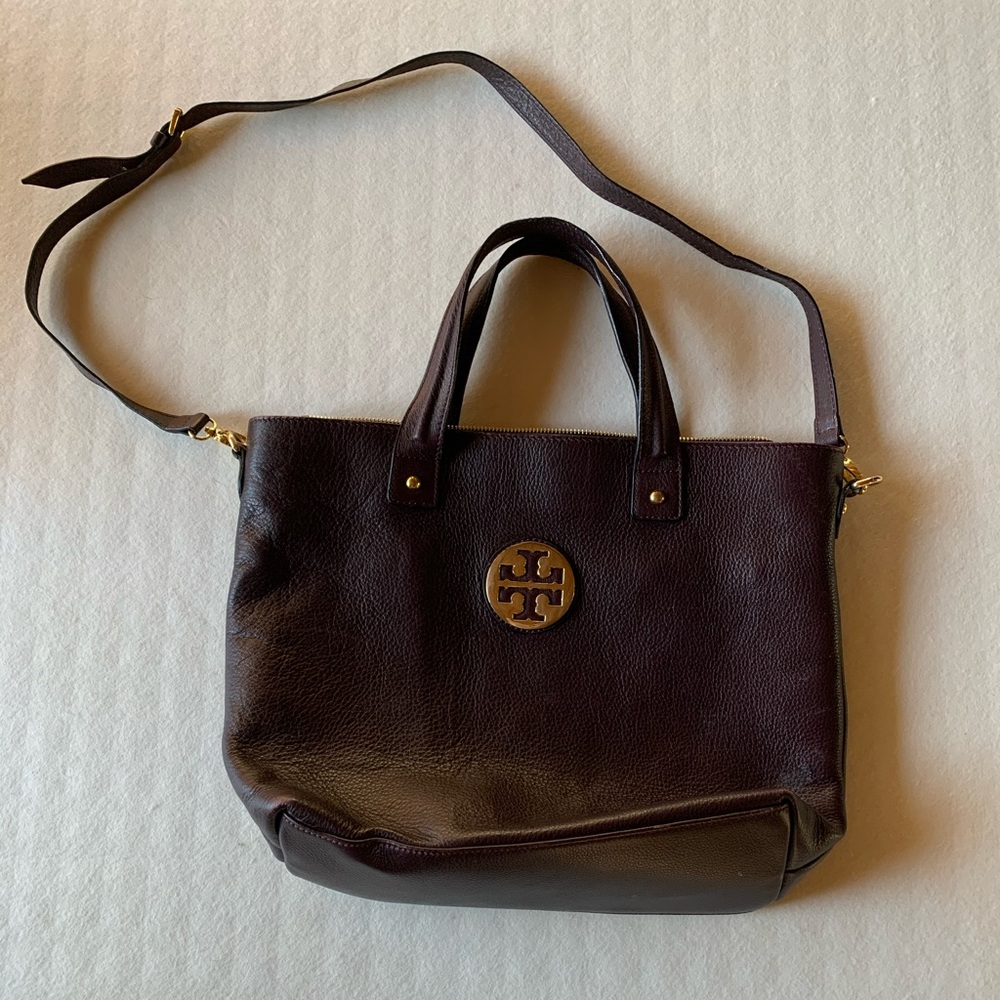 Tory Burch brown leather tote